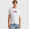 T-shirt in organic cotton with embroidered logo