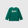 T-shirt in organic cotton with embroidered logo