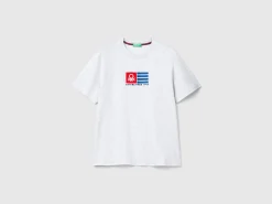 T-shirt in organic cotton with embroidered logo
