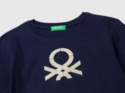 T-shirt in organic cotton with embroidered logo