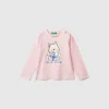 T-shirt in stretch cotton with print