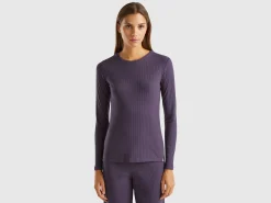 T-shirt in stretch cotton blend