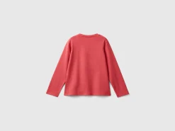 T-shirt in stretch cotton with print