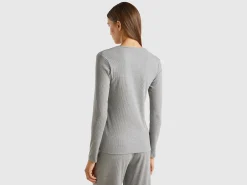 T-shirt in stretch cotton blend