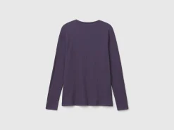 T-shirt in stretch cotton blend