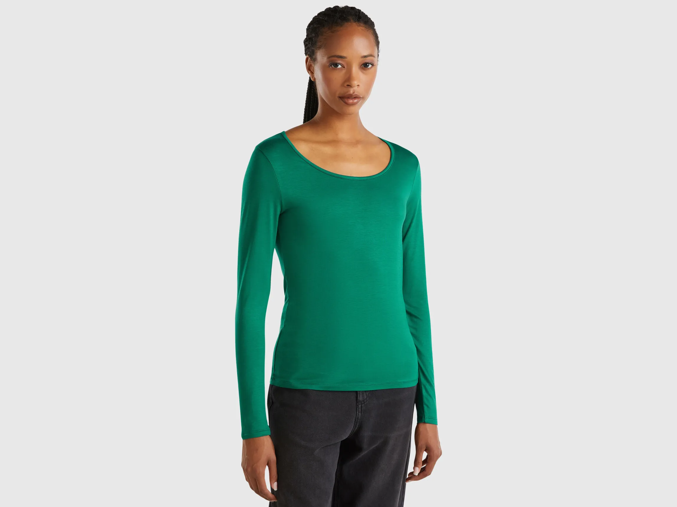 T-shirt in stretch viscose
