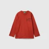 T-shirt in warm cotton with slogan print