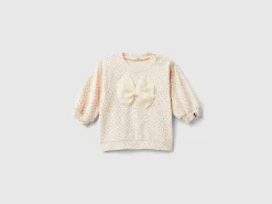 T-shirt in warm cotton with bow