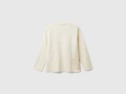 T-shirt in warm cotton with front and back print