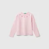 T-shirt with cut-out hearts