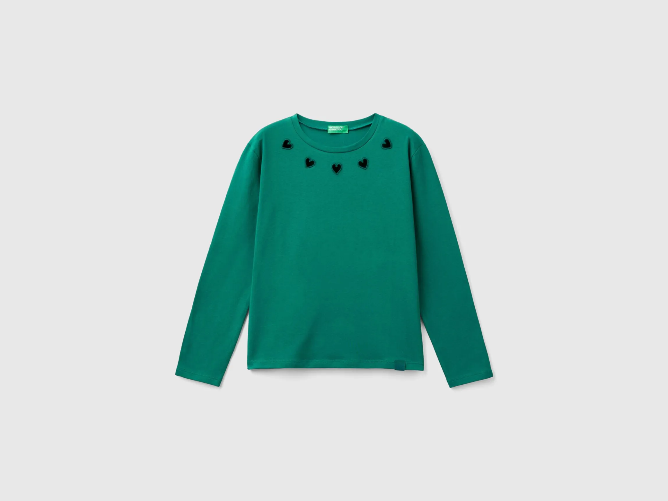 T-shirt with cut-out hearts
