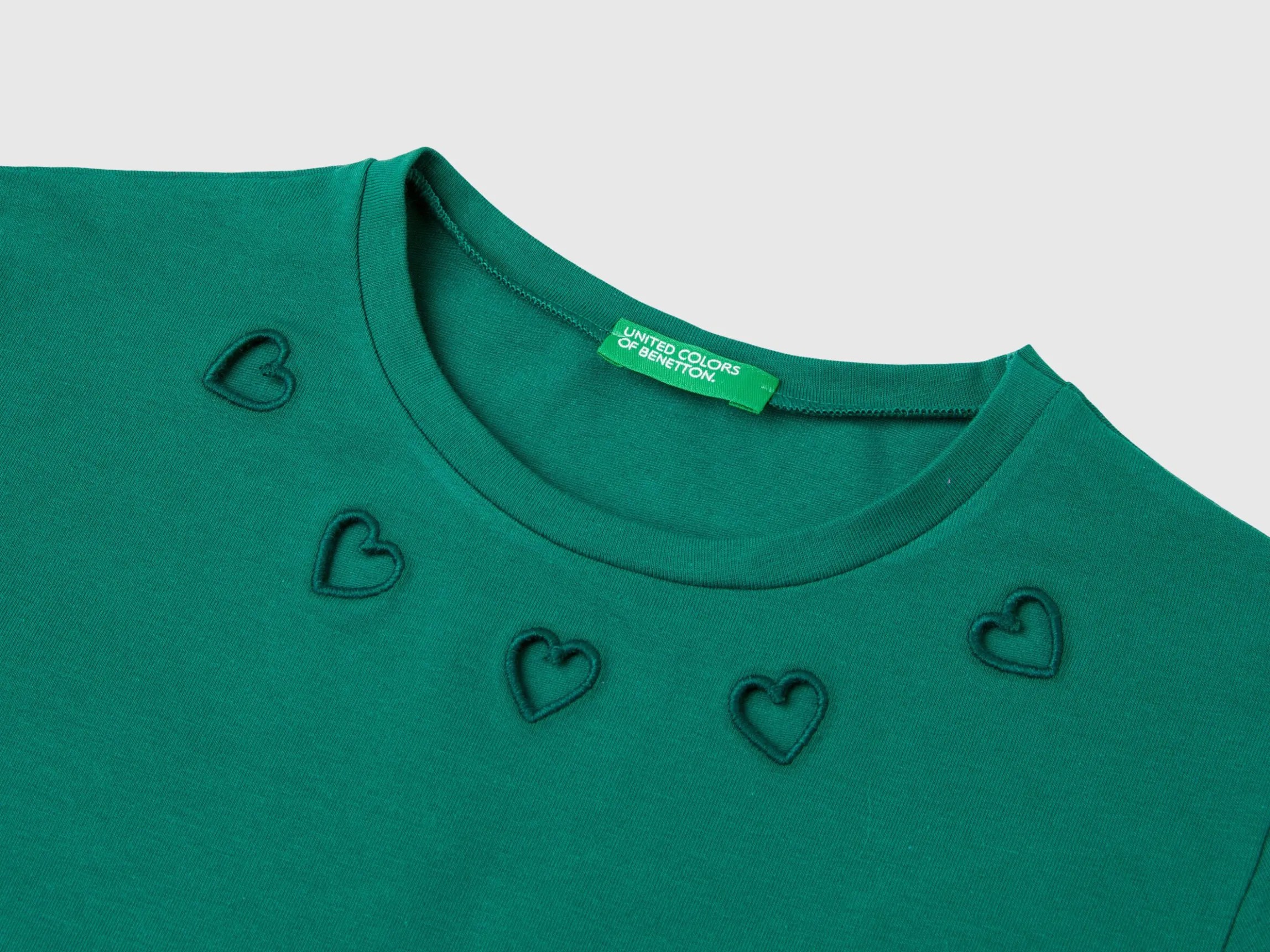 T-shirt with cut-out hearts