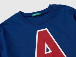 T-shirt with double sleeve in organic cotton