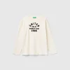 T-shirt with embroidered logo