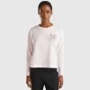 T-shirt with embroidery in long fiber cotton