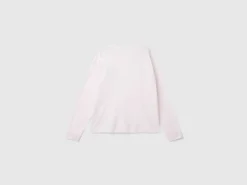 T-shirt with embroidery in long fiber cotton