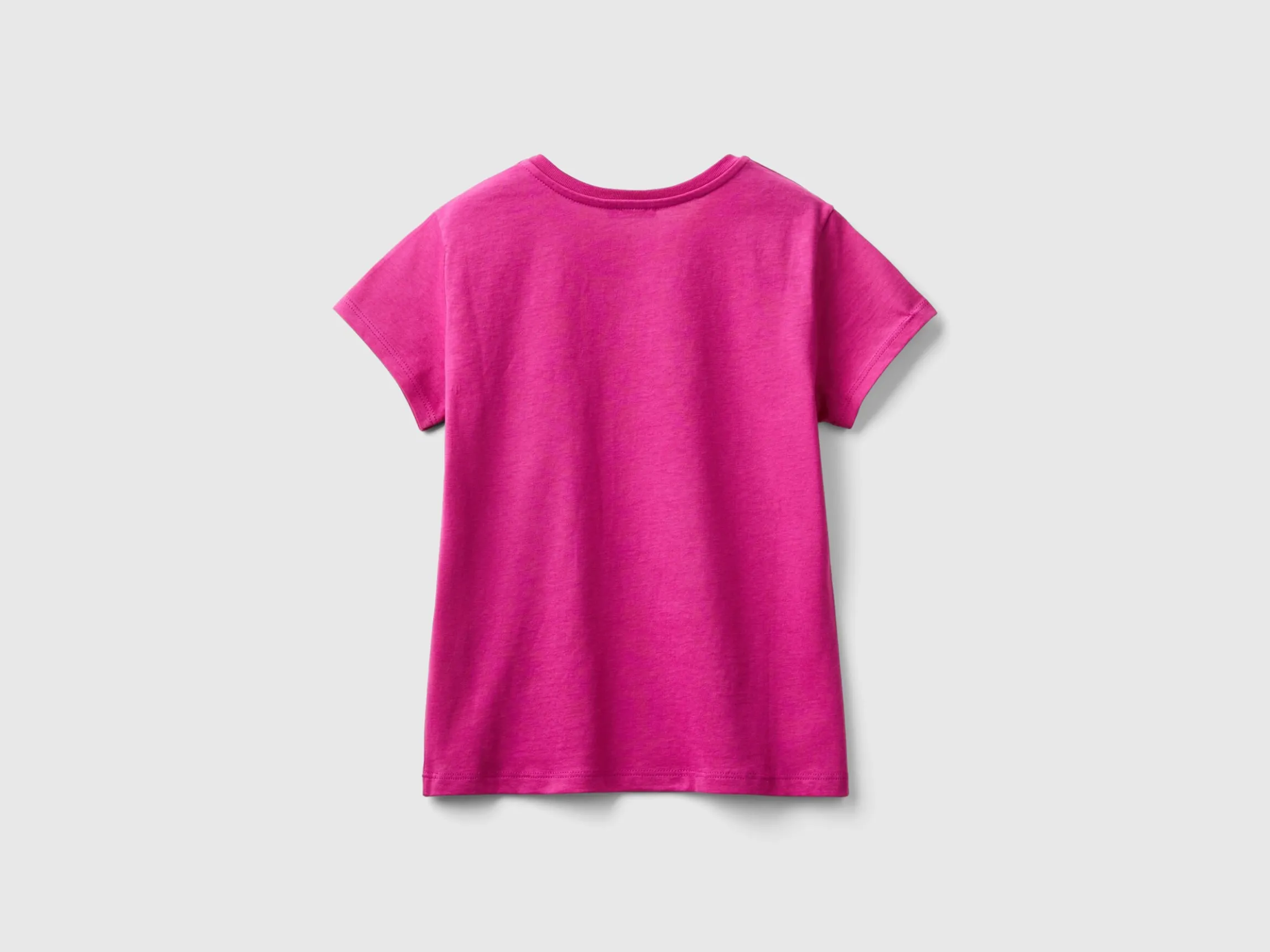 T-shirt with glittery logo in organic cotton