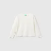 T-shirt with glittery print
