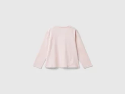 T-shirt with glittery print
