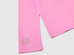 T-shirt with glittery print