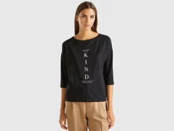 T-shirt with glossy print