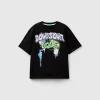 T-shirt with graffiti print