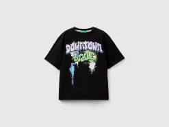 T-shirt with graffiti print
