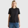 T-shirt with jewel effect applique