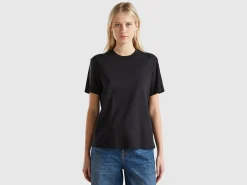 T-shirt with jewel effect applique