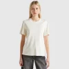 T-shirt with jewel effect applique