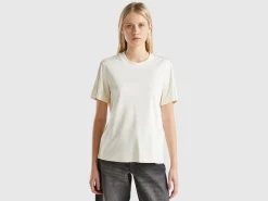 T-shirt with jewel effect applique