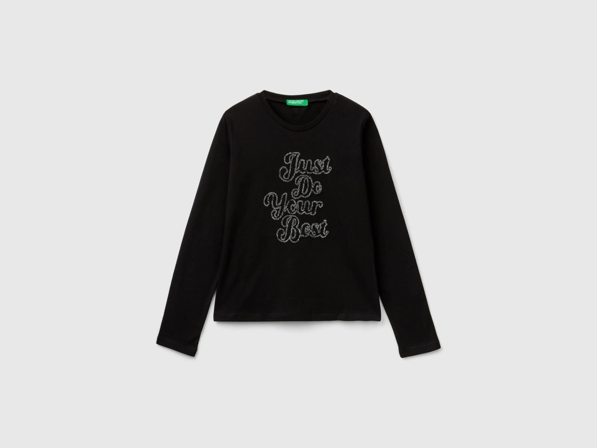 T-shirt with lurex embroidery