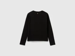 T-shirt with lurex embroidery