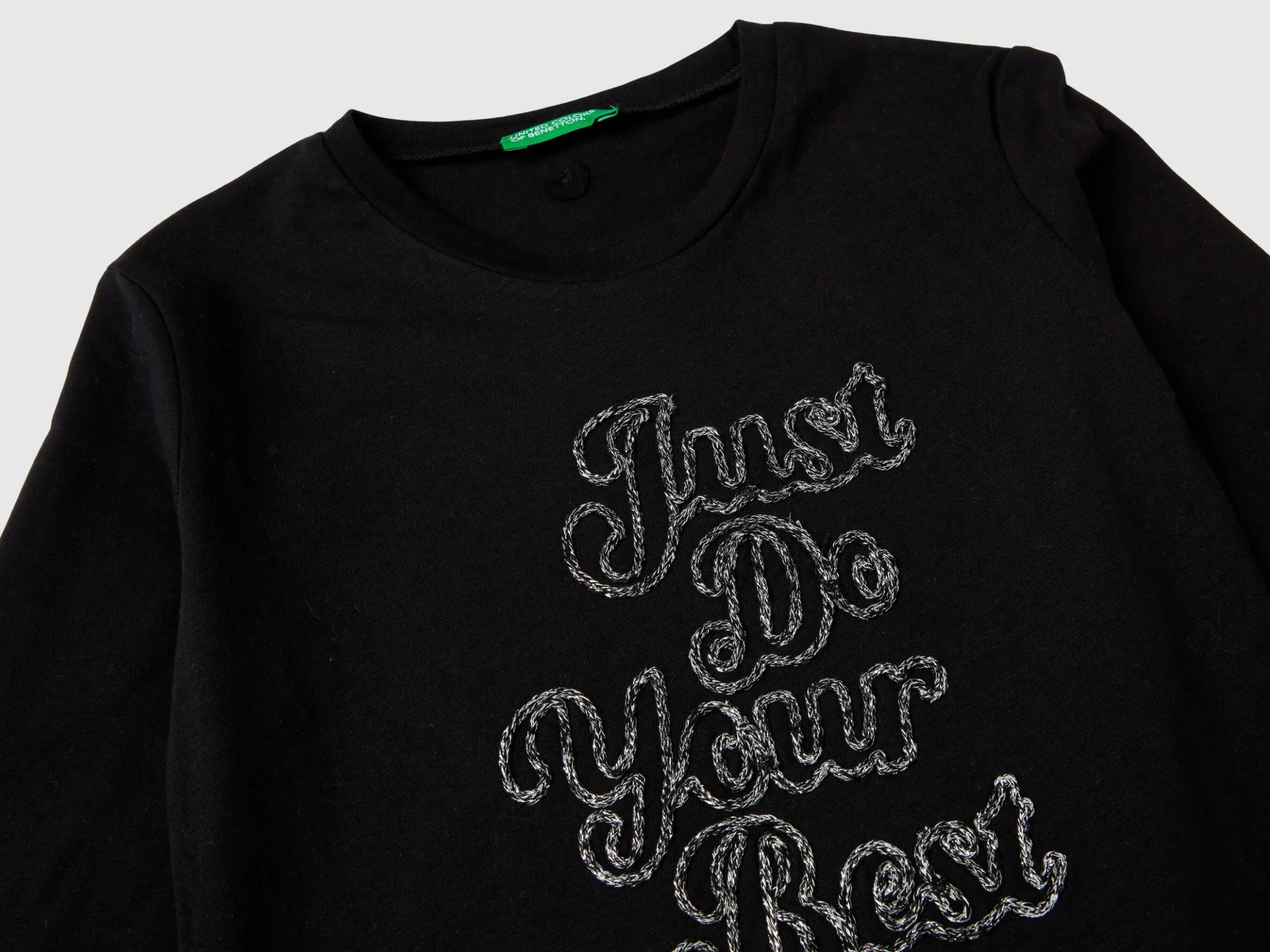 T-shirt with lurex embroidery