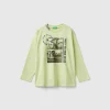 T-shirt with photographic print in organic cotton