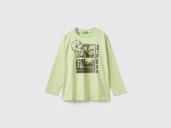T-shirt with photographic print in organic cotton