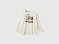 T-shirt with photographic print in organic cotton