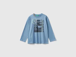 T-shirt with photographic print in organic cotton