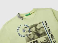 T-shirt with photographic print in organic cotton