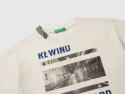 T-shirt with photographic print in organic cotton