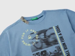 T-shirt with photographic print in organic cotton