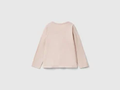 T-shirt with print and sequins