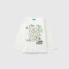 T-shirt with print in cotton