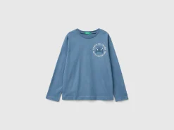 T-shirt with print in warm organic cotton
