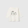 T-shirt with print in warm organic cotton