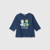 T-shirt with print in warm organic cotton