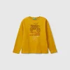T-shirt with print in warm organic cotton