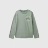 T-shirt with print in warm organic cotton