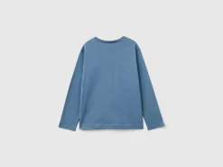 T-shirt with print in warm organic cotton