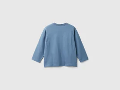 T-shirt with print in warm organic cotton